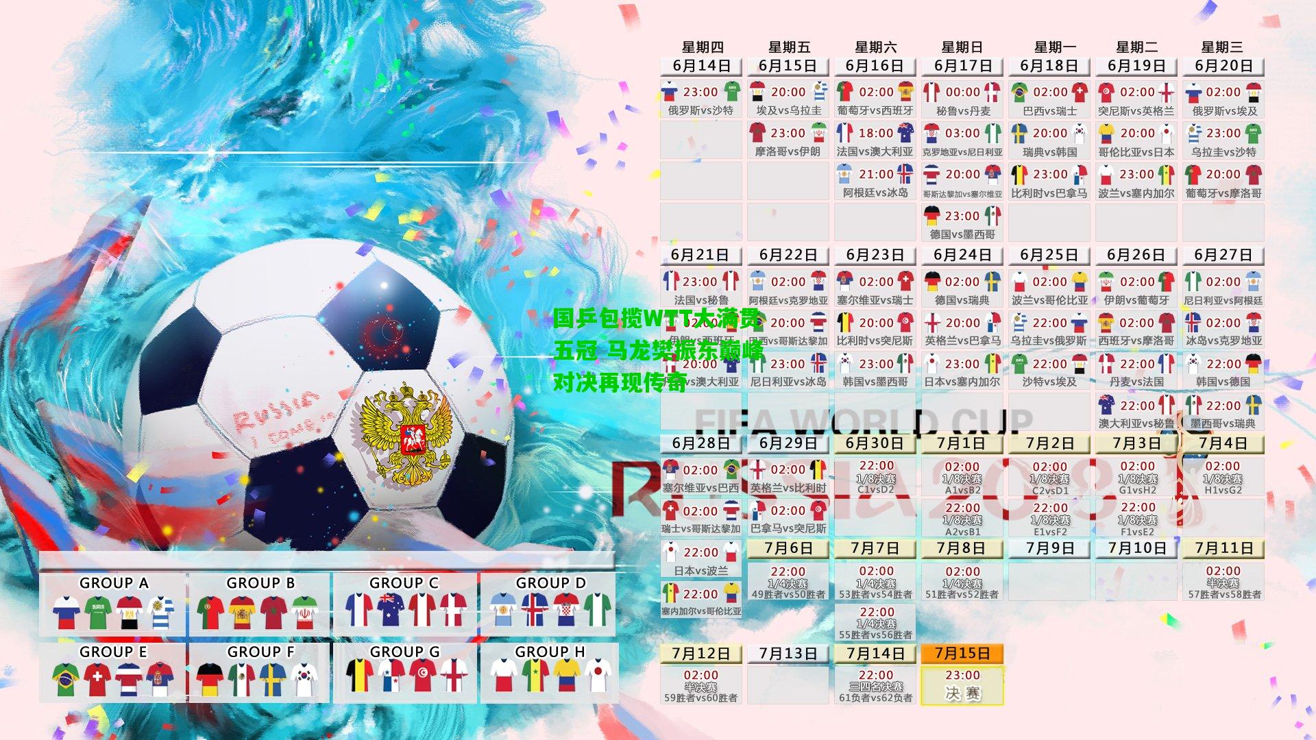 国乒包揽WTT大满贯五冠 马龙樊振东巅峰对决再现传奇